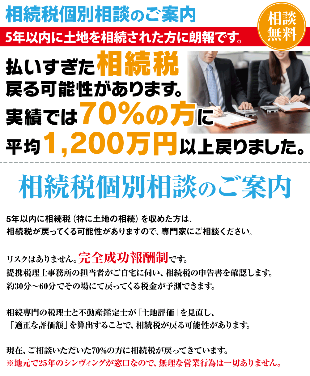 相続税個別相談のご案内